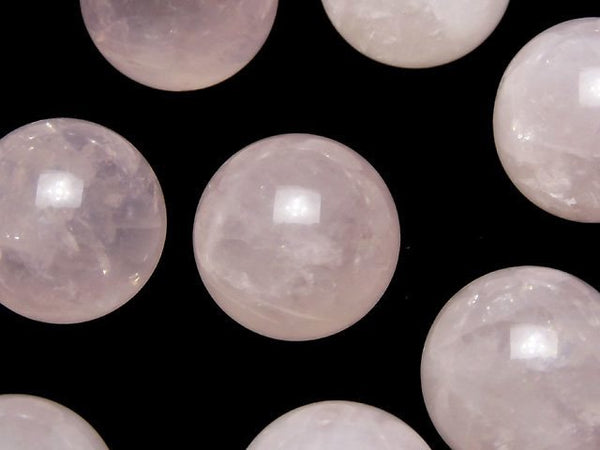 Rose Quartz, Round, Undrilled Gemstone Beads