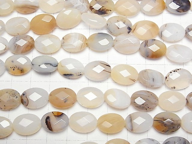 [Video]Montana Moss Agate AA++ Faceted Oval 14x10x5mm half or 1strand beads (aprx.14inch/35cm)