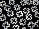 High quality White Shell Cross 12x12x1.5 2pcs $3.79!