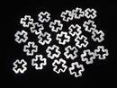 High quality White Shell Cross 12x12x1.5 2pcs $3.79!