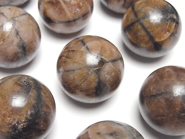 [Video] Chiastolite Sphere, Round 30mm 1pc