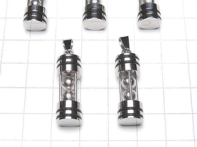 Meteorite (Muonionalusta) 5mm spheres (2pcs) included, 1pc pendant
