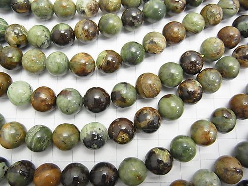 [Video] Green Opal Round 12mm half or 1strand beads (aprx.15inch/36cm)