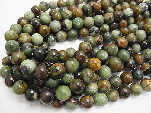 [Video] Green Opal Round 12mm half or 1strand beads (aprx.15inch/36cm)