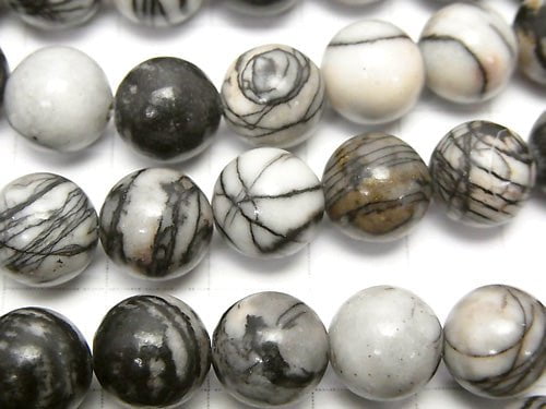 1strand $5.79! Zebra Jasper Round 10mm 1strand beads (aprx.15inch / 36cm)