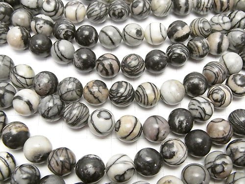 1strand $5.79! Zebra Jasper Round 10mm 1strand beads (aprx.15inch / 36cm)