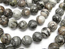 1strand $8.79! Zebra Jasper Round 14mm 1strand (aprx.14inch / 35cm)