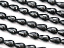 [Video] Onyx  Vertical Hole Faceted Drop 14x10x10mm half or 1strand beads (aprx.15inch/36cm)