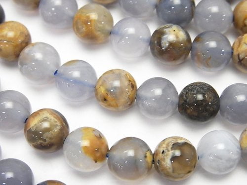 Chalcedony, Round Gemstone Beads