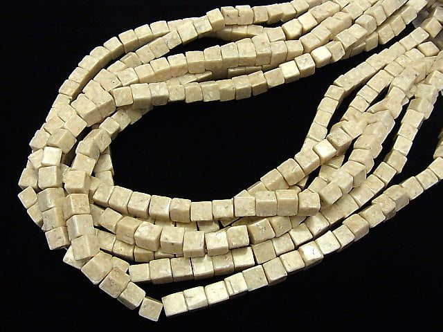 Riverstone  Cube 6x6x6mm 1strand beads (aprx.15inch/38cm)