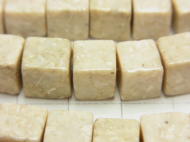 Riverstone  Cube 8x8x8mm 1strand beads (aprx.15inch/38cm)