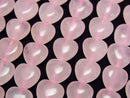 [Video] Rose Quartz AA+ Vertical Hole Heart Beads, 10x10mm, 1-Strand (approx. 15 inches/36 cm)