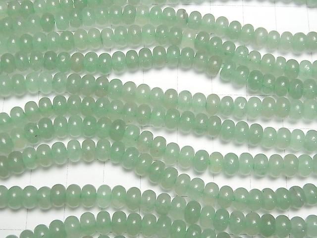 [Video] Green Aventurine Rondelle 6x6x4mm 1-strand beads (approx. 15inch/36cm)