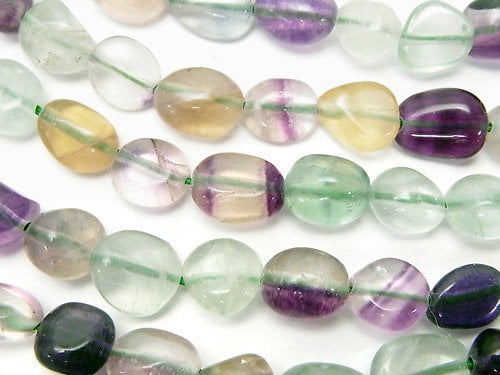 Fluorite, Nugget Gemstone Beads