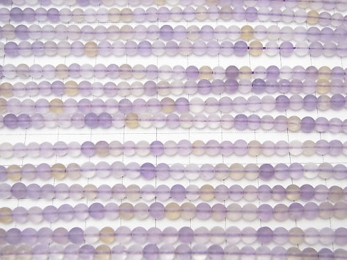 1strand $7.79! Frosted Light Color Amethyst xCitrine AA Round 4mm 1strand beads (aprx.15inch / 37cm)