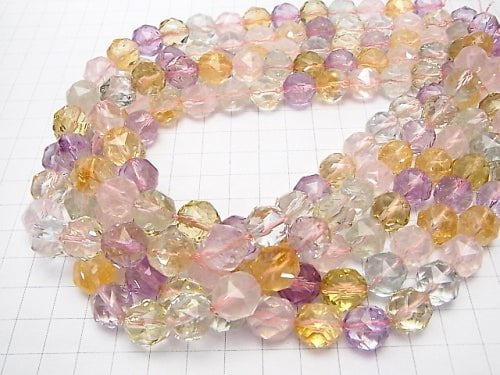 High Quality Mixed Stone AAA - Star Faceted Round 12 mm 1/4 or 1strand beads (aprx.15 inch / 36 cm)
