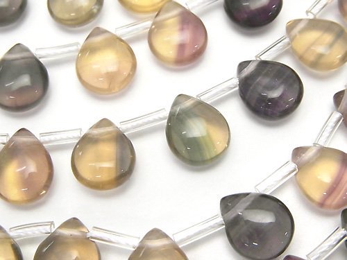 Fluorite, Pear Shape Gemstone Beads
