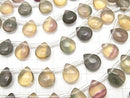 1strand $7.79! Multi Color Fluorite Pear shape (Smooth) 11 x 9 x 5 mm 1strand beads (aprx.7 inch / 18 cm)