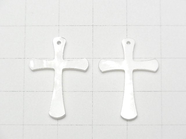 1pc $4.19! High Quality White Shell Cross 25x18x2mm 1pc