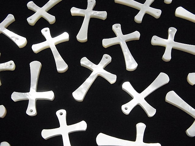 1pc $4.19! High Quality White Shell Cross 25x18x2mm 1pc