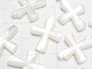 [Video] High-Quality White Shell AAA Cross 23x18x4mm 1pc
