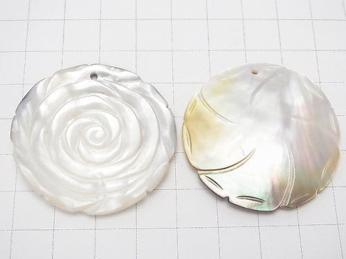[Video] High Quality White Shell AAA Rose 40mm 1pc $4.79