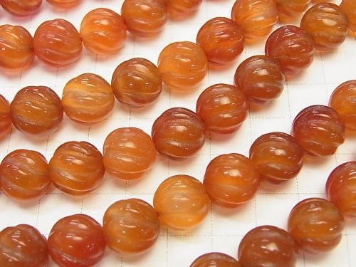 1strand $11.79! Carnelian Round 12mm S line Twist 1strand beads (aprx.15inch / 36cm)