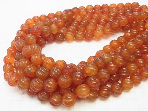 1strand $11.79! Carnelian Round 12mm S line Twist 1strand beads (aprx.15inch / 36cm)