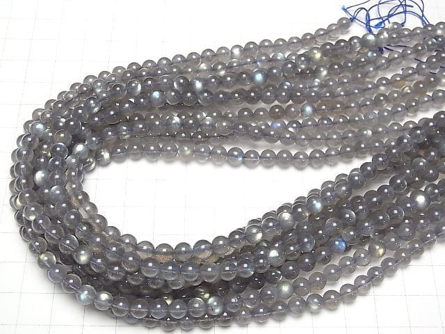 [Video]Labradorite AAA Round 6mm half or 1strand beads (aprx.15inch/36cm)