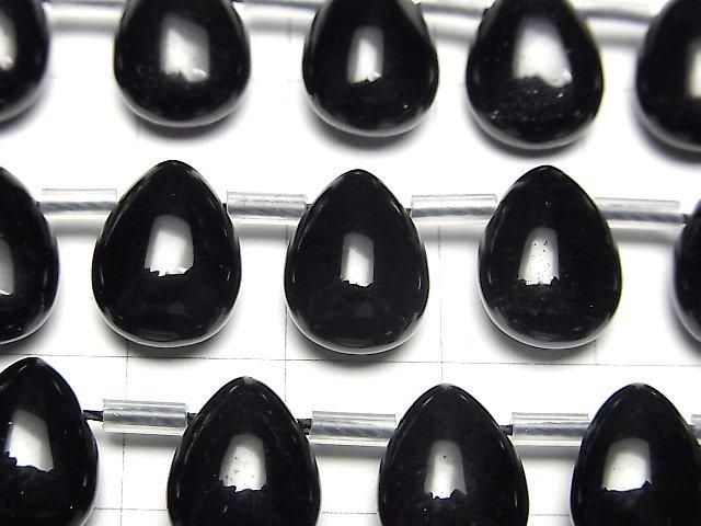 俄羅斯莫里恩水晶石英 AAA 梨形 (光滑) 12x9mm 半串或 1 串珠子 (約 7 英寸/18 厘米)