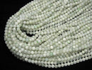 1strand $9.79! Pastel Green! Burma Jadeite AA + Round 4mm 1strand