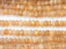 1strand $14.99! Golden Sheen Felsper AA++ Faceted Button Rondelle 1strand beads (aprx.13inch / 32cm)