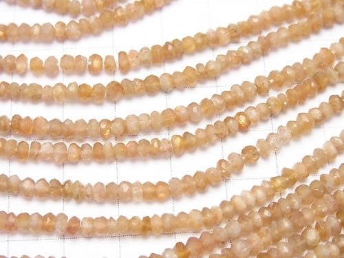 1strand $14.99! Golden Sheen Felsper AA++ Faceted Button Roundel 1strand beads (aprx.13inch / 32cm)