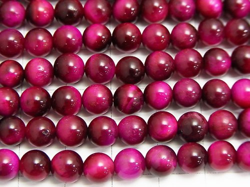 1strand $7.79! Pink color Tiger's Eye AA + Round 6mm 1strand beads (aprx.15inch / 38cm)