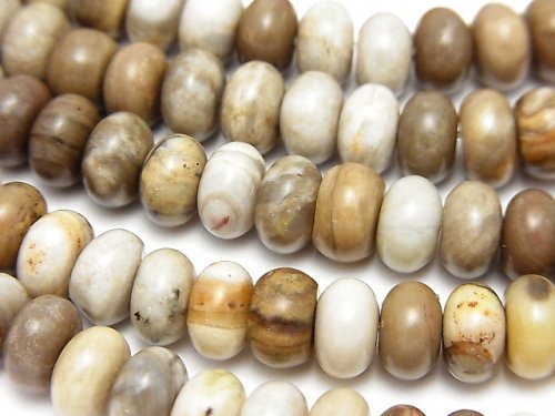 Jasper, Leaf, Roundel Gemstone Beads