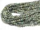 [Video] African Turquoise 24Faceted Round 6mm 1strand beads (aprx.15inch / 37cm)