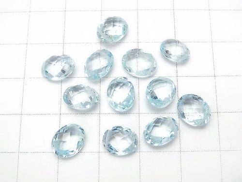 High Quality Sky Blue Topaz AAA Faceted Oval 3pcs $17.99!