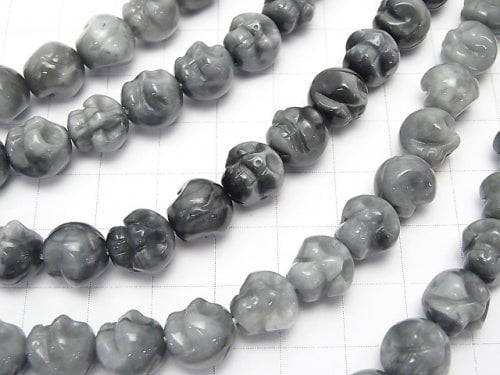 Brazil Eagle Eye AA ++ Skull Vertical Hole 10mm, 12mm, 14mm half or 1strand