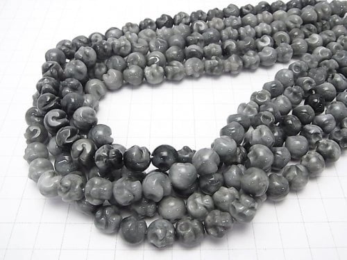 Brazil Eagle Eye AA ++ Skull Vertical Hole 10mm, 12mm, 14mm half or 1strand