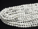 1strand $8.79! Howlite Magnesite  64Faceted Round 8mm 1strand beads (aprx.15inch/37cm)