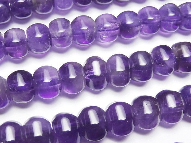 Amethyst, Roundel Gemstone Beads