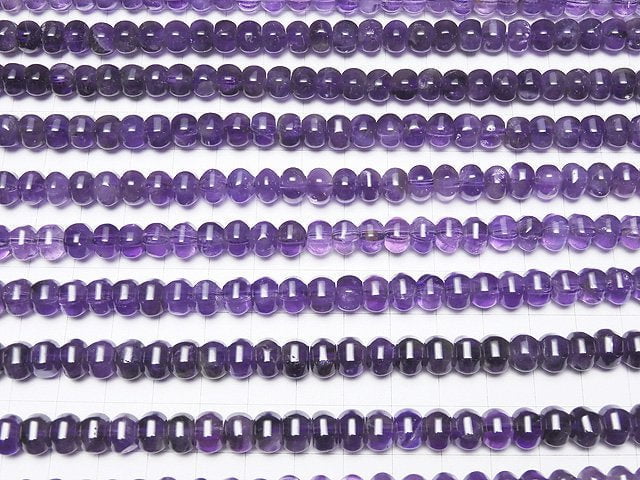 Amethyst AA++ 6Faceted Faceted Button Roundel 8x8x5mm half or 1strand beads (aprx.15inch/38cm)