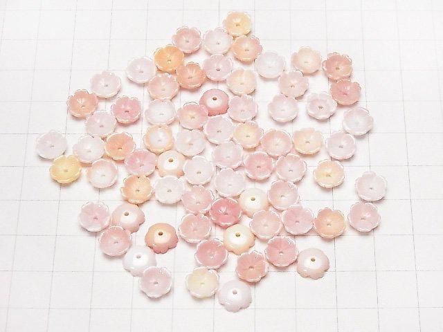 女王鳳凰螺殼 AAA 3D 花朵 8x8mm 帶中心孔 (3入)