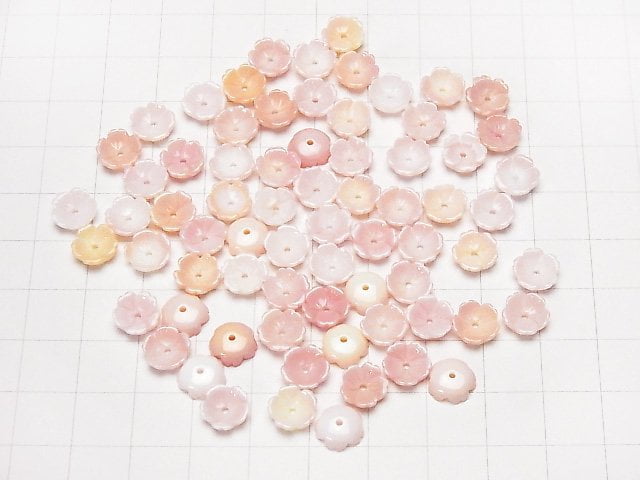 [Video] Queen Conch Shell AAA 3D Flower 8x8mm Center Hole 3pcs