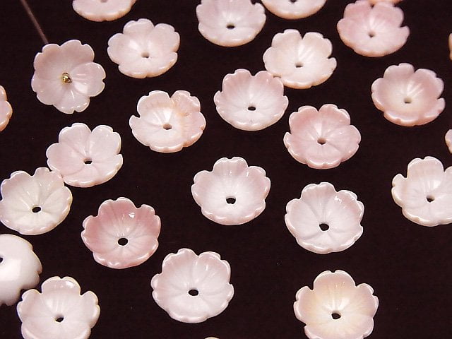 [Video] Queen Conch Shell AA++ 3D Flower 10x10x1.5mm Center Hole 4pcs