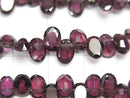 [Video] High Quality Rhodolite Garnet AA++ Oval Faceted 7x5x3mm half or 1strand beads (aprx.7inch / 18cm)