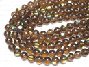 [Video]Brown Luna Flash Round 12mm 1strand beads (aprx.15inch/36cm)