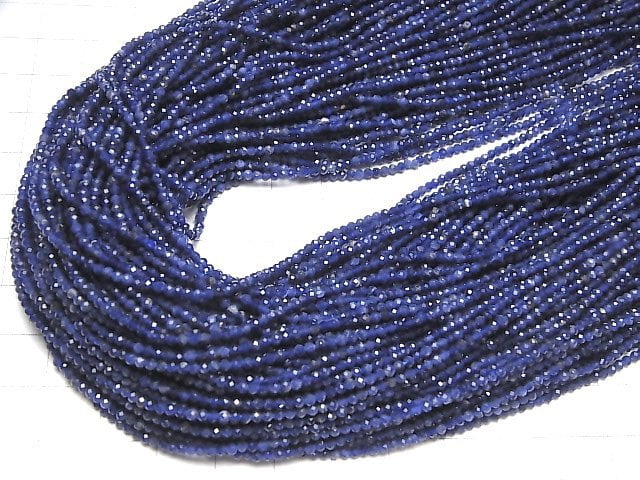 High Quality!  Sodalite AA++ Faceted Round 2mm  1strand beads (aprx.15inch/37cm)