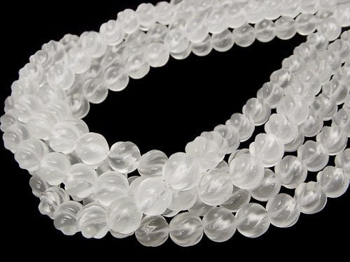 [Video] Milky Quartz AAA Round 10mm S line Twist half or 1strand beads (aprx.15inch/36cm)