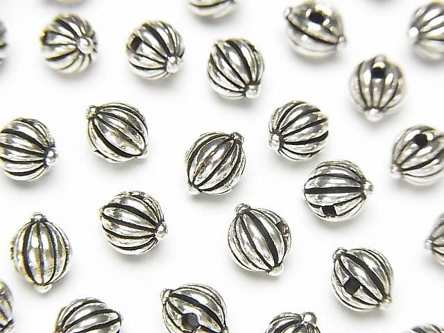 Silver 925 Design Beads 6x5x5mm 2pcs